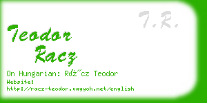 teodor racz business card